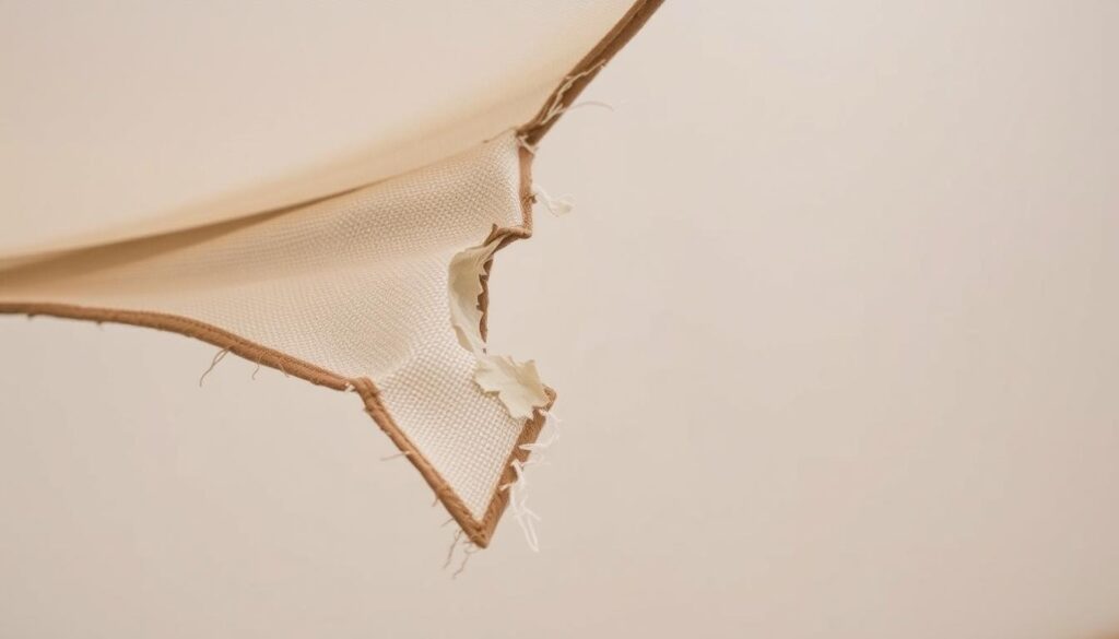 A detailed assessment of shade sail damage, with a close-up view of the torn fabric and fraying edges. The image showcases the damages, providing a clear visual reference for evaluating the required repair costs. The lighting is soft and diffused, highlighting the texture and wear of the materials. The composition places the damaged sail at the center, surrounded by a blurred, neutral background to emphasize the subject. The overall tone conveys a sense of pragmatic evaluation, guiding the viewer to understand the factors that contribute to the repair expenses in the South African context. A detailed assessment of shade sail damage, with a close-up view of the torn fabric and fraying edges. The image showcases the damages, providing a clear visual reference for evaluating the required repair costs. The lighting is soft and diffused, highlighting the texture and wear of the materials. The composition places the damaged sail at the center, surrounded by a blurred, neutral background to emphasize the subject. The overall tone conveys a sense of pragmatic evaluation, guiding the viewer to understand the factors that contribute to the repair expenses in the South African context.