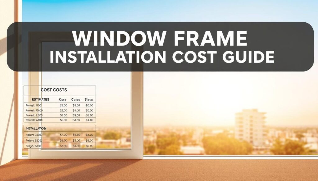 window frame installation cost window frame installation cost