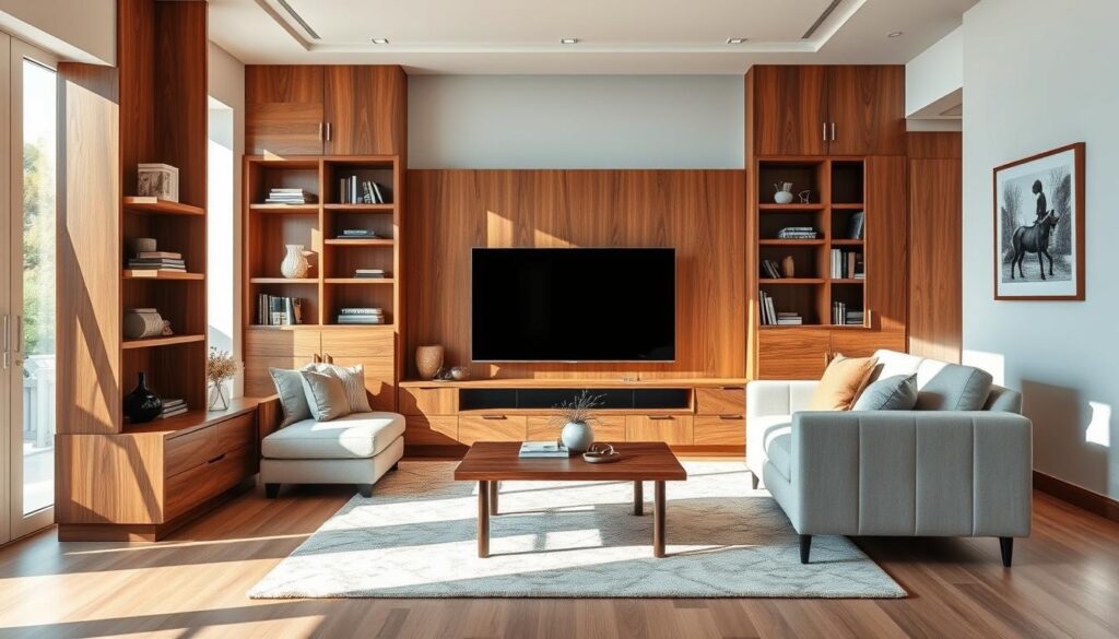 Custom media units and shelving Custom media units and shelving