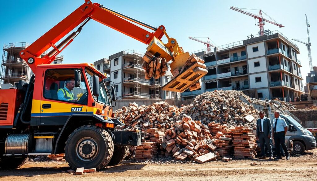 Grab truck hire for rubble Grab truck hire for rubble