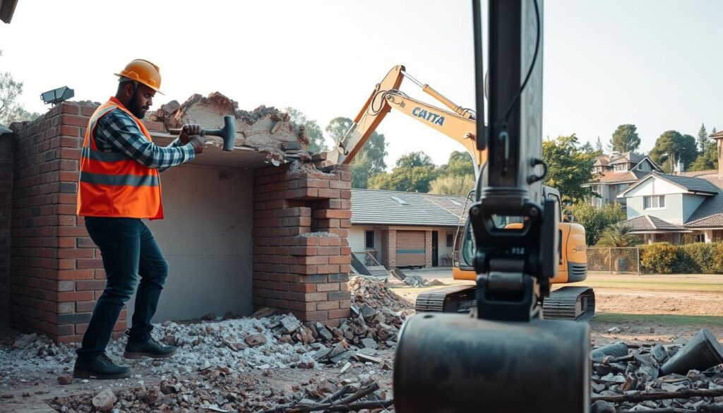 Small-scale demolition services Small-scale demolition services