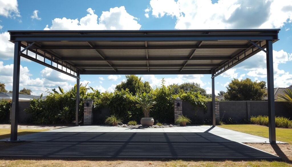 Steel frame carport building services Steel frame carport building services